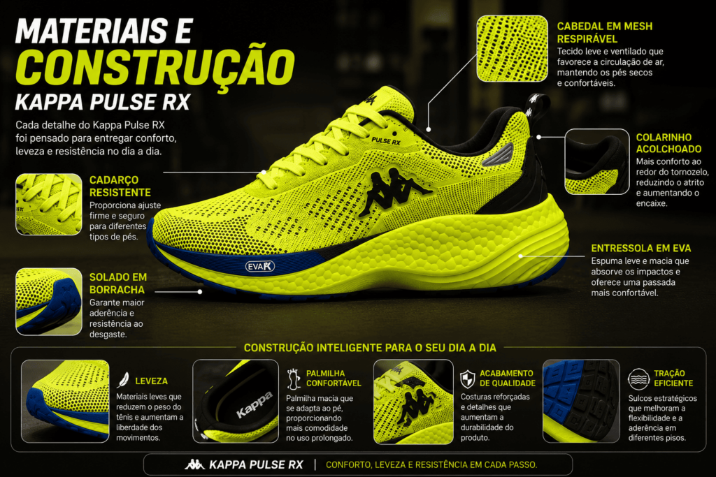 Materiais e construção Kappa Pulse RX